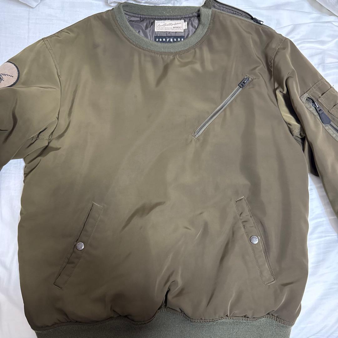 AVIREX×roar 限定コラボ カーキ Lサイズ