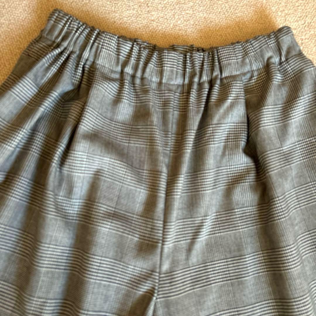 mizuiroind 格子柄　クロップドパンツsize2