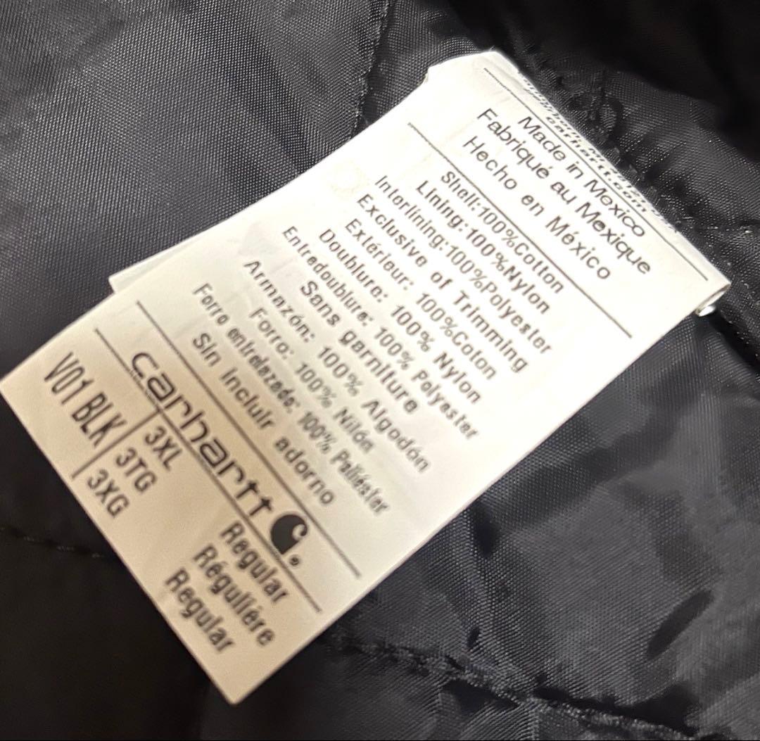 く*み様 タグ付◆カーハート　メンズベスト　ブラック黒　ビック大きめ3XL　メキ