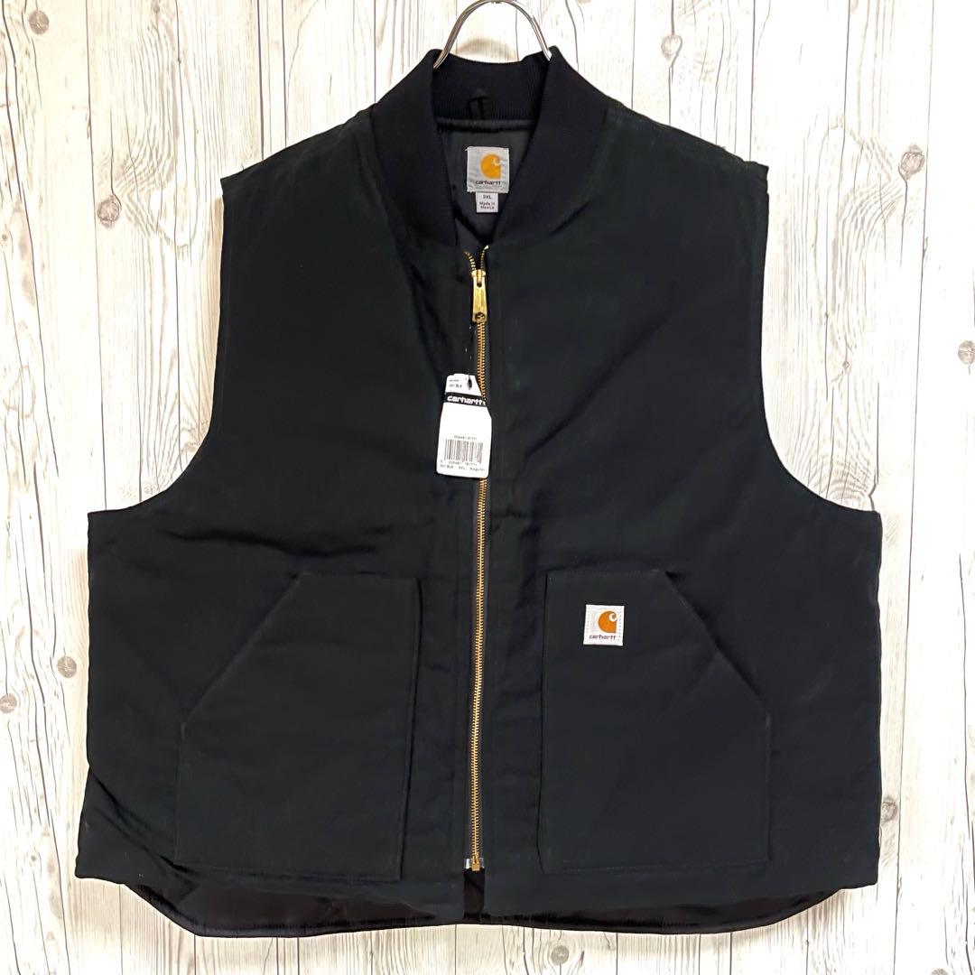 く*み様 タグ付◆カーハート　メンズベスト　ブラック黒　ビック大きめ3XL　メキ