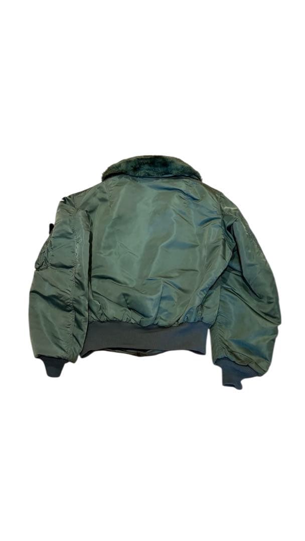 美品！　アルファ　50S復刻　B-15D フライトジャケット　USA製　襟ファー