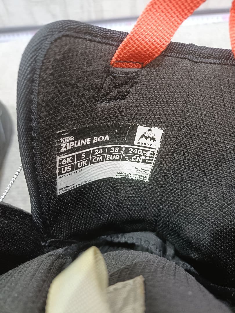 24cm ■BURTON Zipline BOA　ジュニア　キッズ　子供