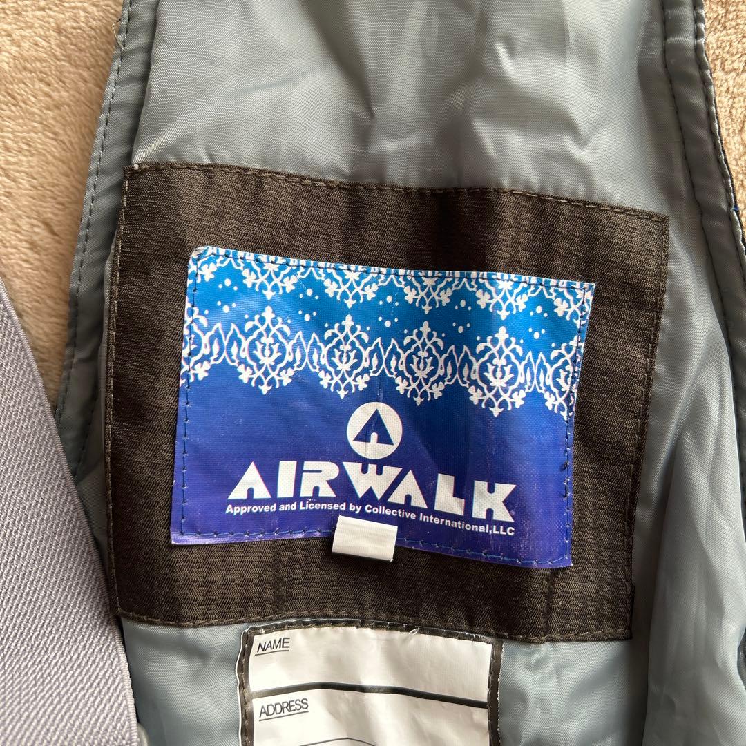 AIRWALK スキーウェア　上下　160 スノボ　男女兼用可　白×ブラウン