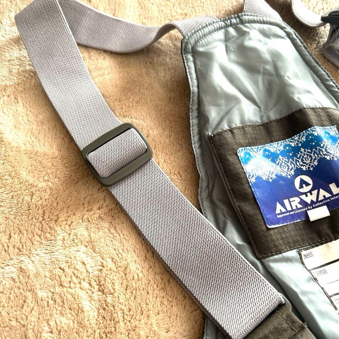 AIRWALK スキーウェア　上下　160 スノボ　男女兼用可　白×ブラウン