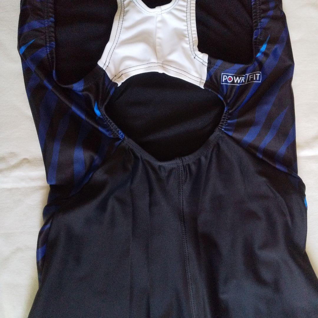 新品 TYR 競泳用水着 ハイバックL黒×ネイビー×ブルー日本製