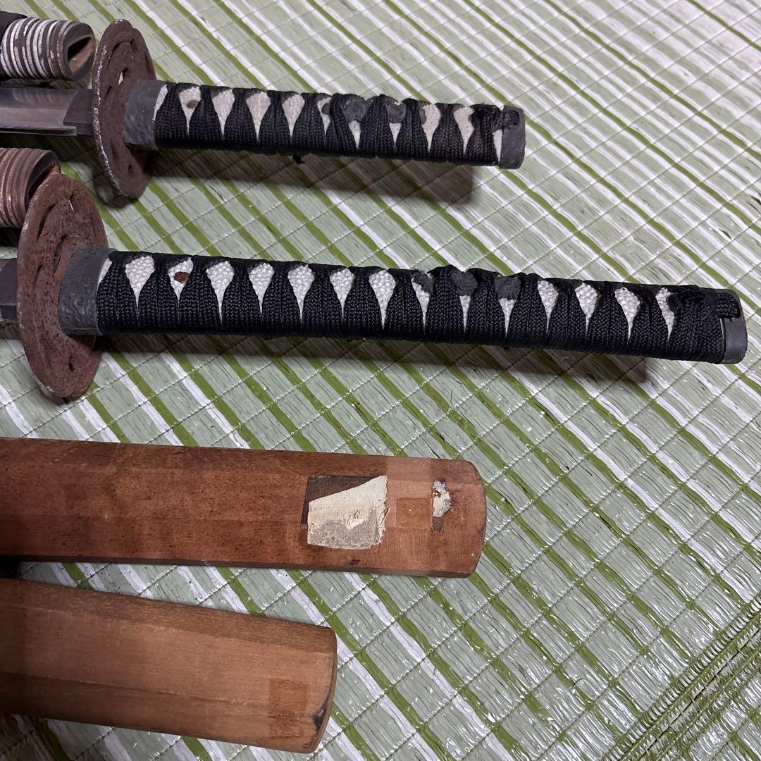 模造刀　模擬刀　武士　侍　伝統工芸　剣　ソード　太刀　小太刀　鞘　鍔　4本