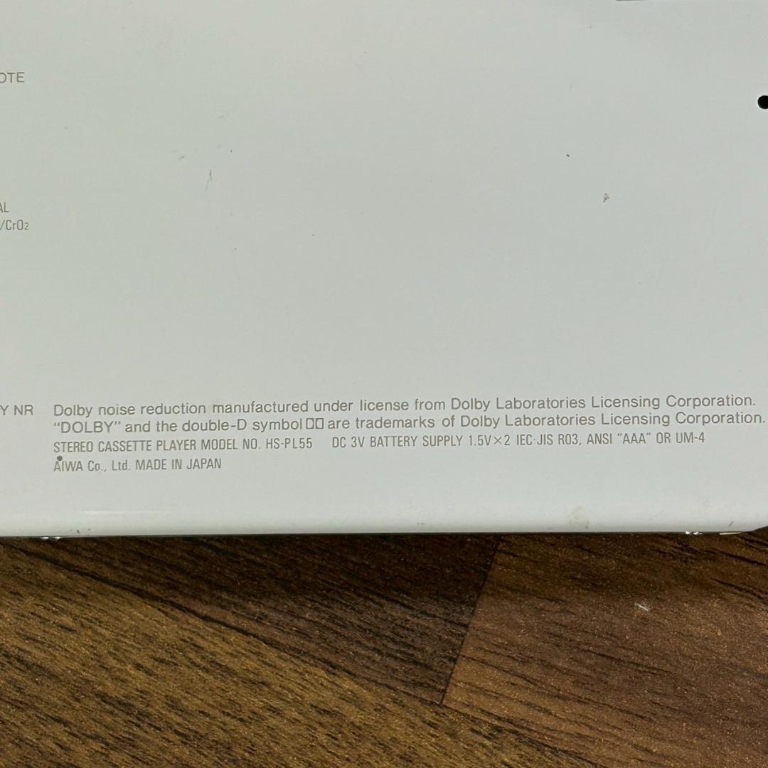 AIWA アイワ カセットプレーヤー HS-PL55 ジャンク