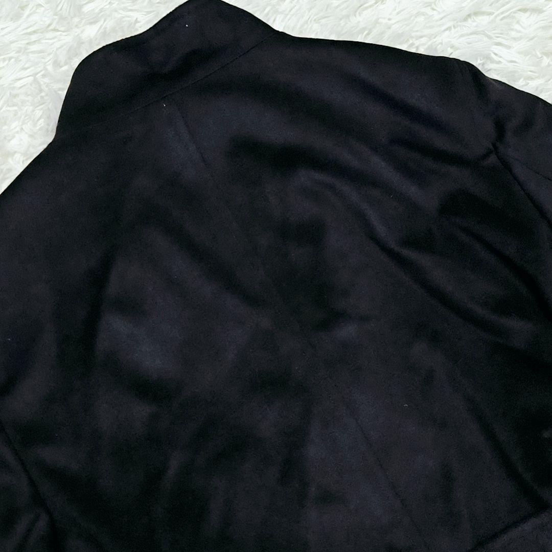 ピュアカシミヤ100% ステンカラーコート ベルト付 ロングコート