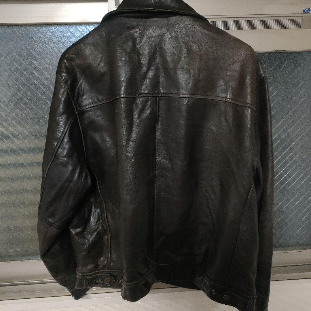 REDSKINS レザーシングルライダースジャケット XL