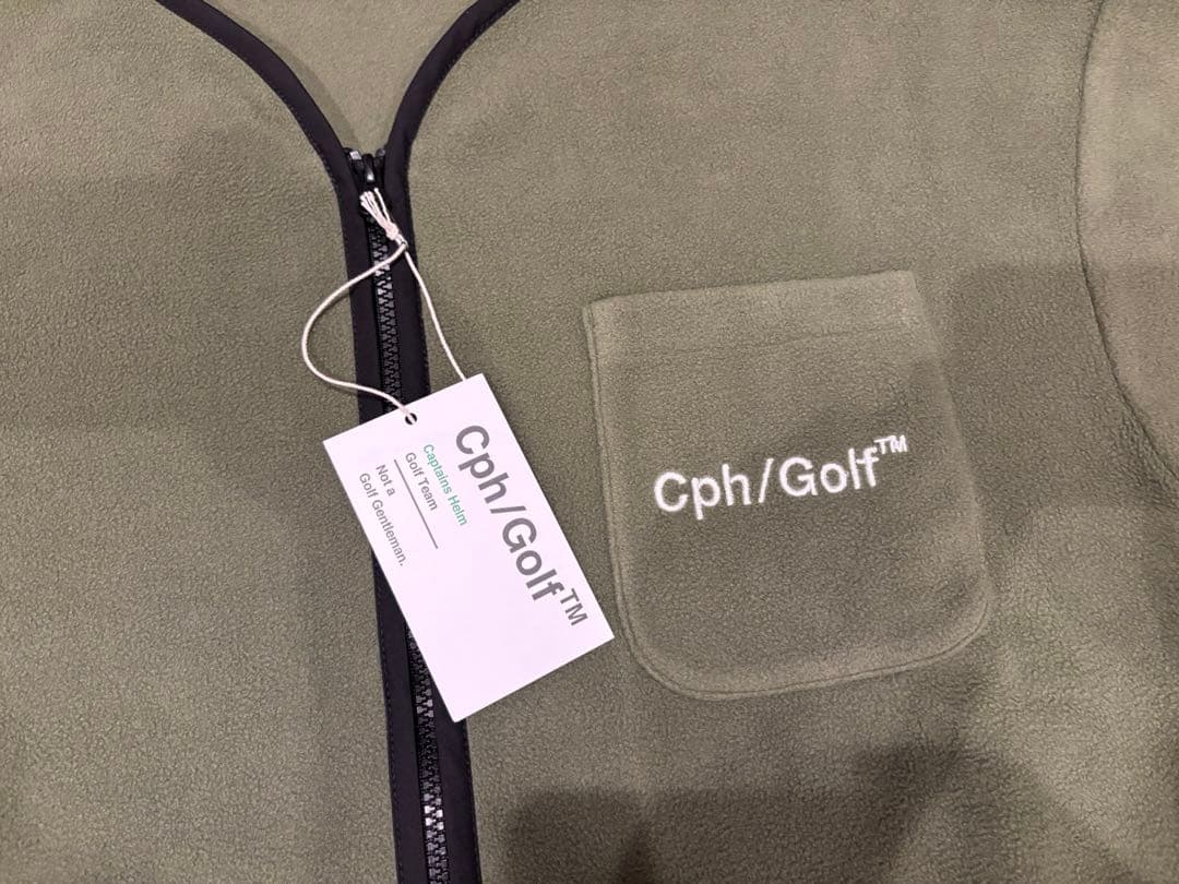 新品 Cph/golf キャプテンズヘルムゴルフフリースノーカラージャケット L