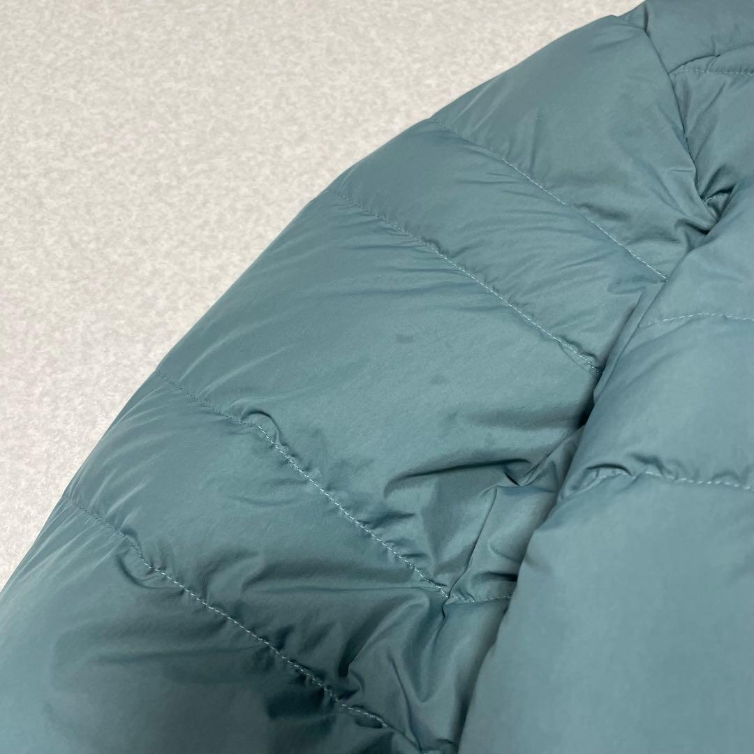 コロンビア　パフダウン　hooded puffer jacket tech 水色