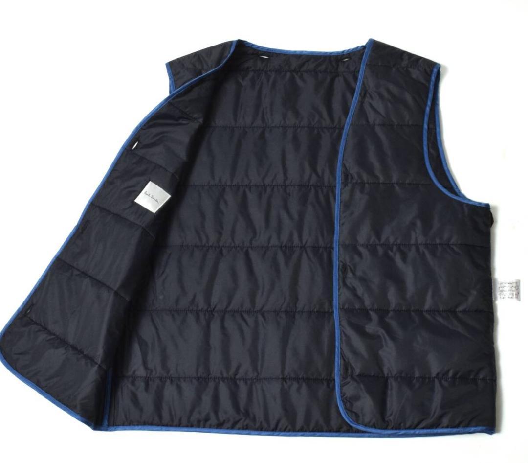 未使用8.2万 ポールスミス ストレッチ ライナー ステンカラーコート L 紺