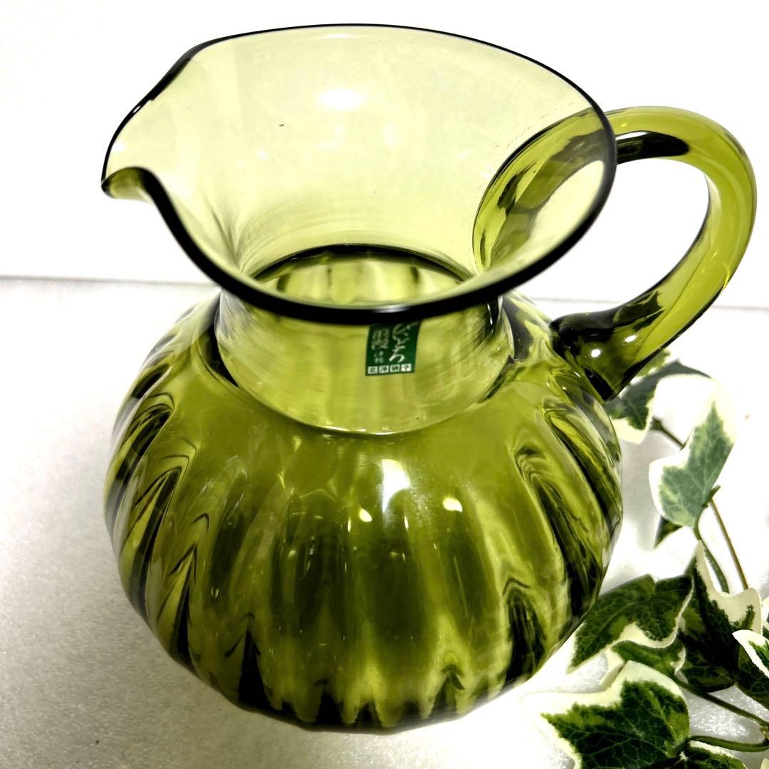 津軽びいどろ 七里長浜 ピッチャー 水差し カラフェ 北洋硝子 ガラス細工