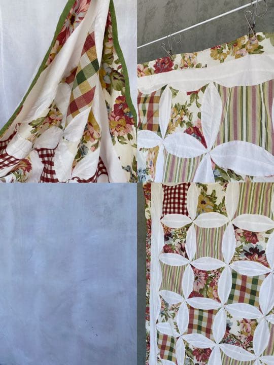 古着 ビンテージ 70s パッチワーク ブランケット 大判 キャンプ ラグ 美品