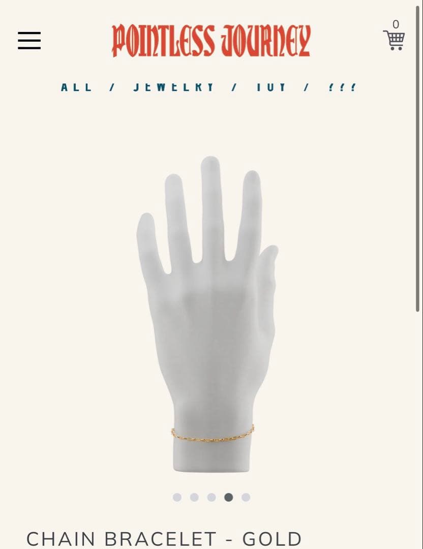 アクセサリー POINTLESS JOURNEY CHAIN BRACELET-GOLD