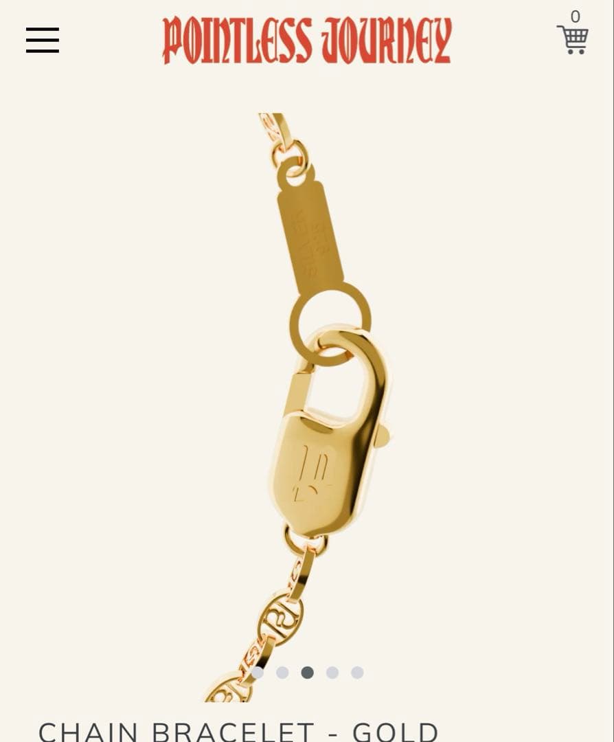 アクセサリー POINTLESS JOURNEY CHAIN BRACELET-GOLD