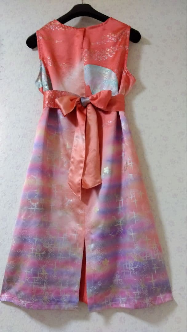 振袖リメイクワンピース