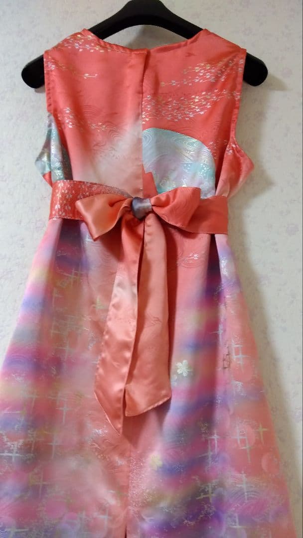 振袖リメイクワンピース