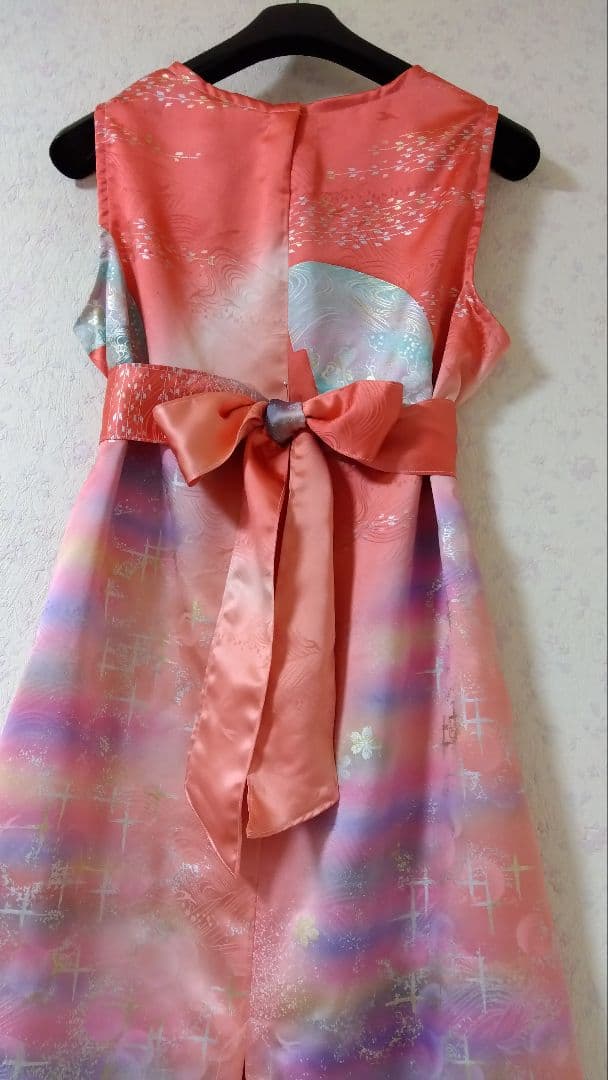 振袖リメイクワンピース