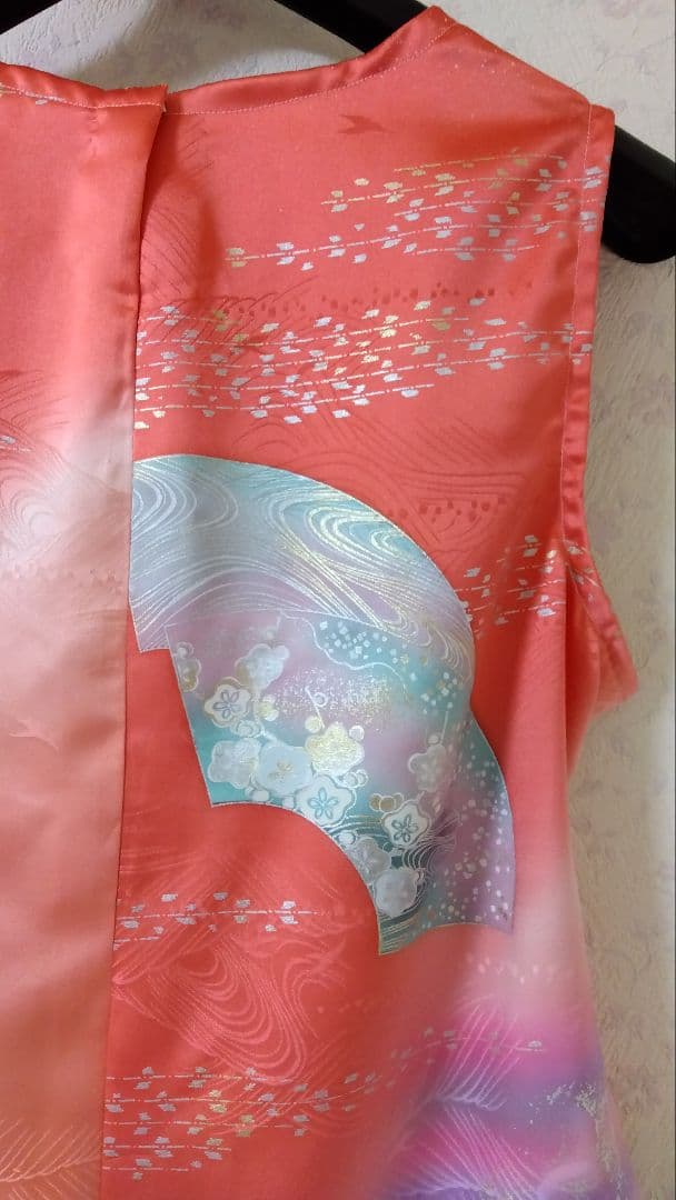 振袖リメイクワンピース