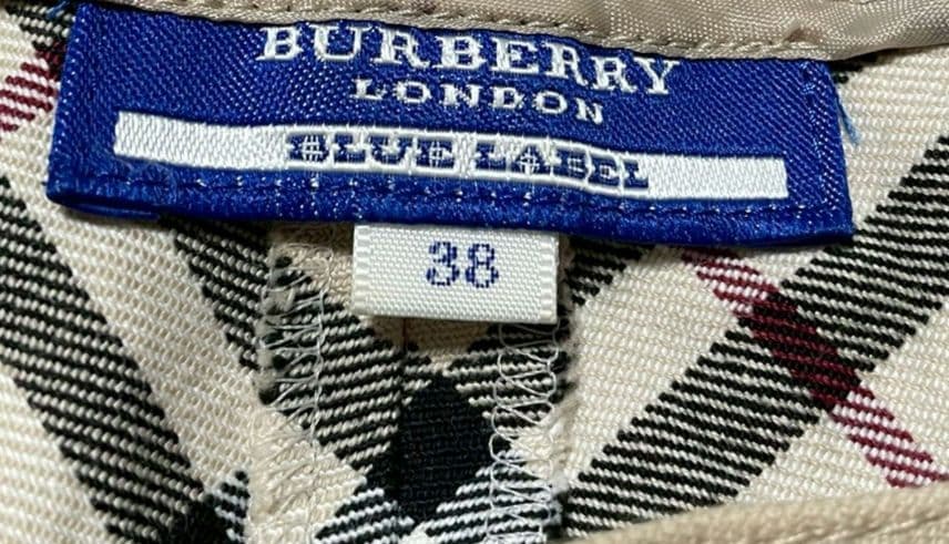 バーバリーブルーレーベル　ノバチェック　ワンピース　ノースリーブ 38