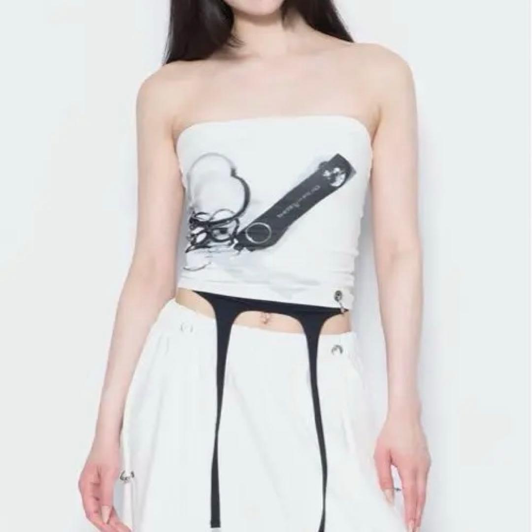 トップス S print tops charm theredthread