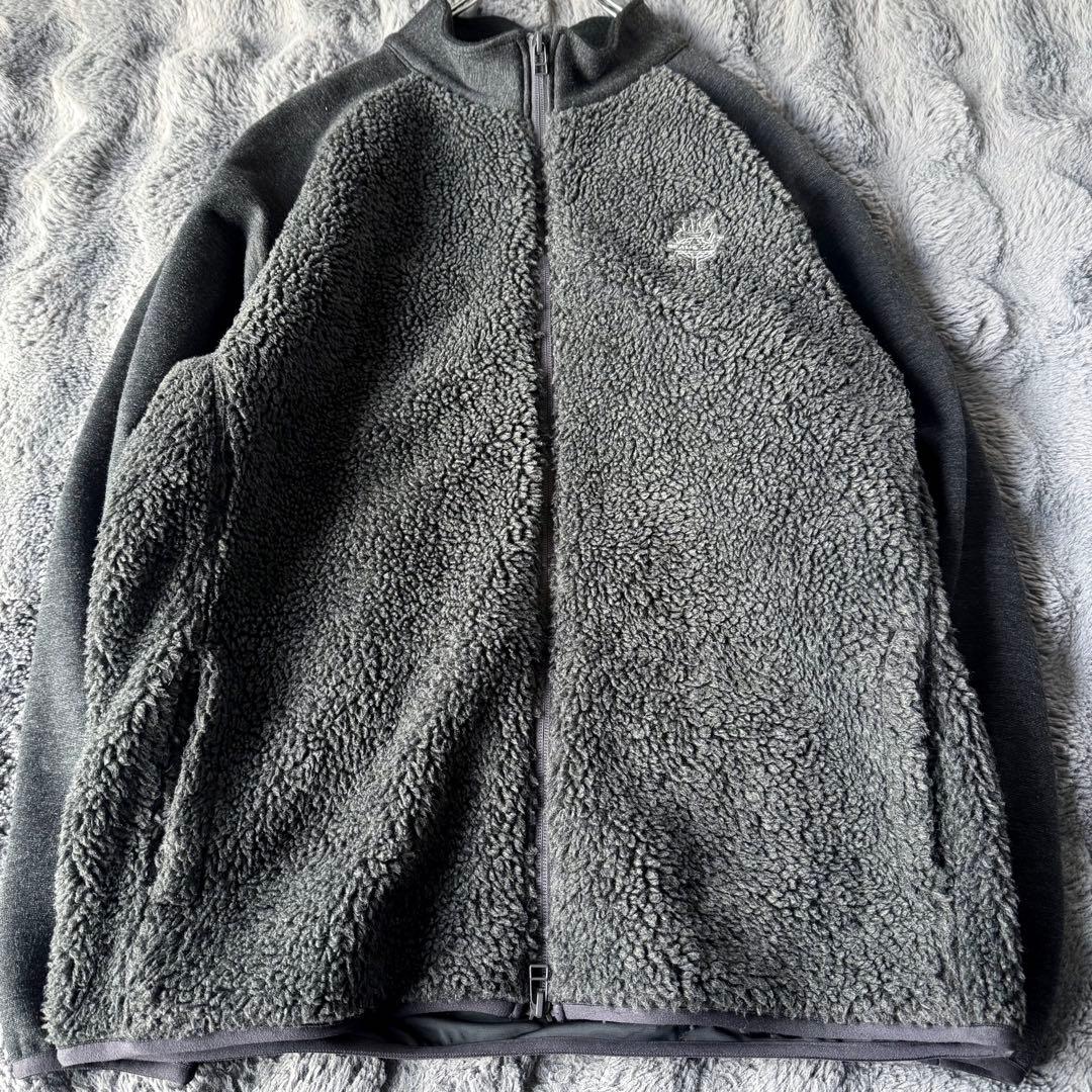 美品 BEAMS GOLF PURPLE LABEL ボアブルゾン XL グレー