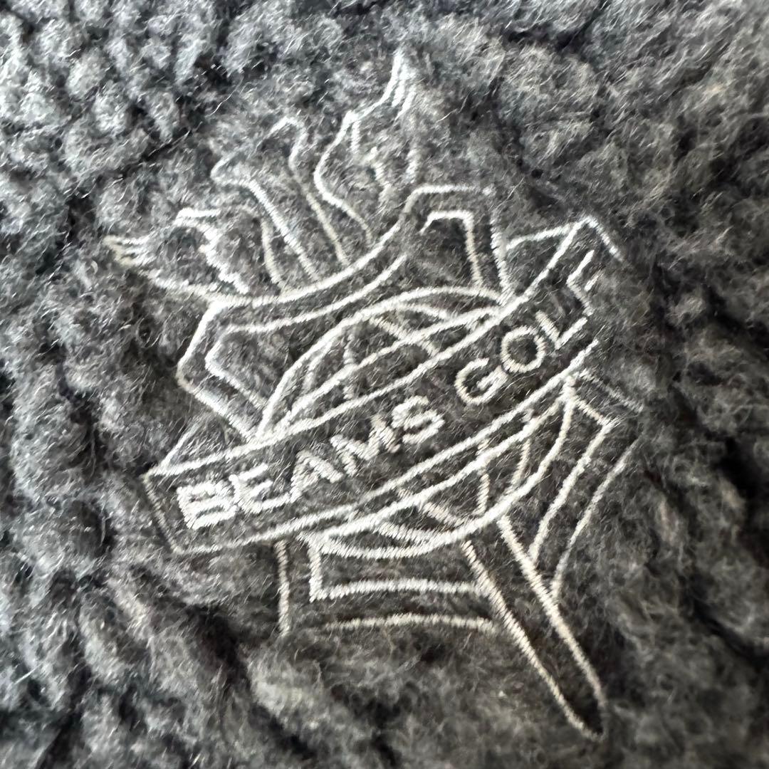美品 BEAMS GOLF PURPLE LABEL ボアブルゾン XL グレー