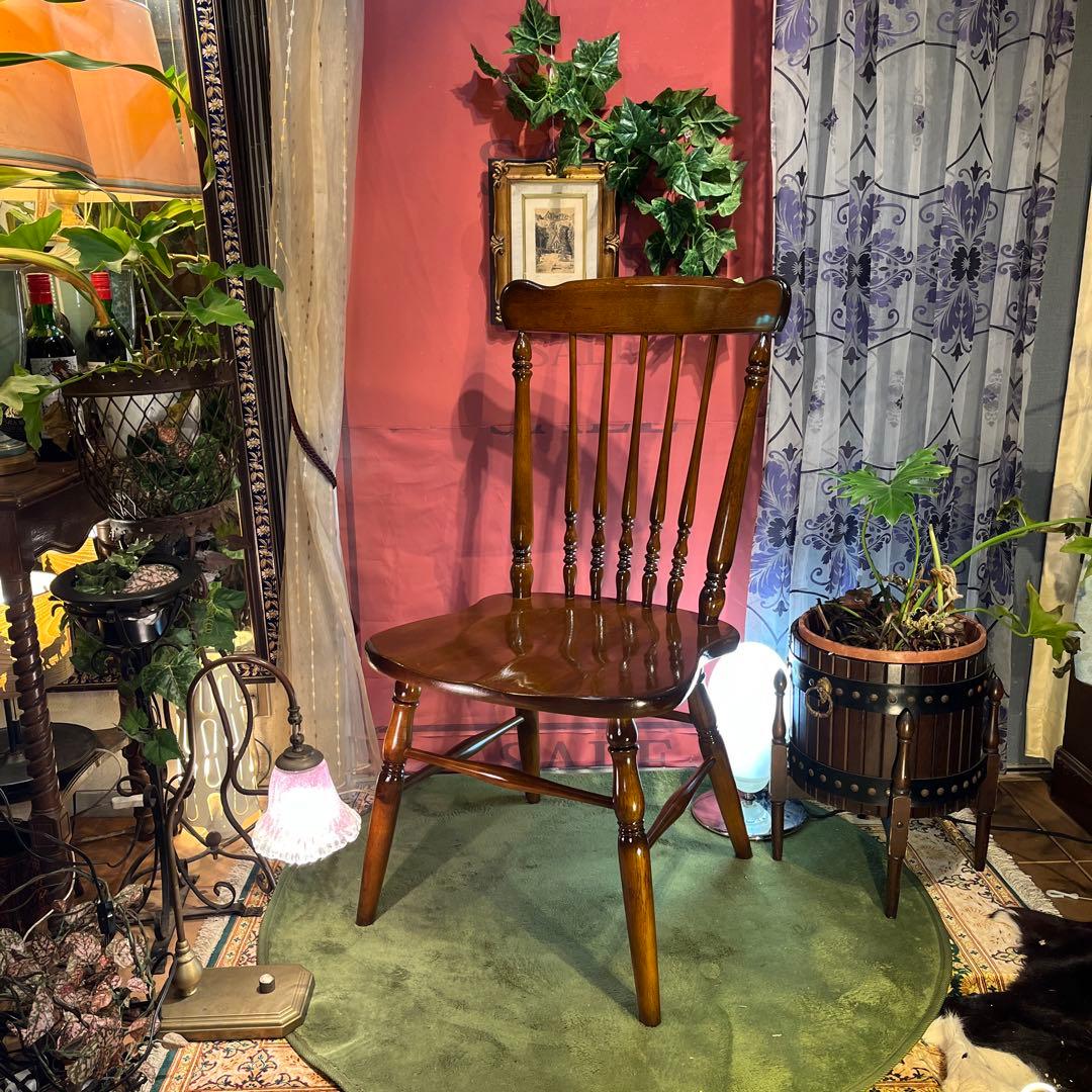 ゆゆゆゆカリモクヴィンテージ スピンドルチェア　コロニアル ウィンザー