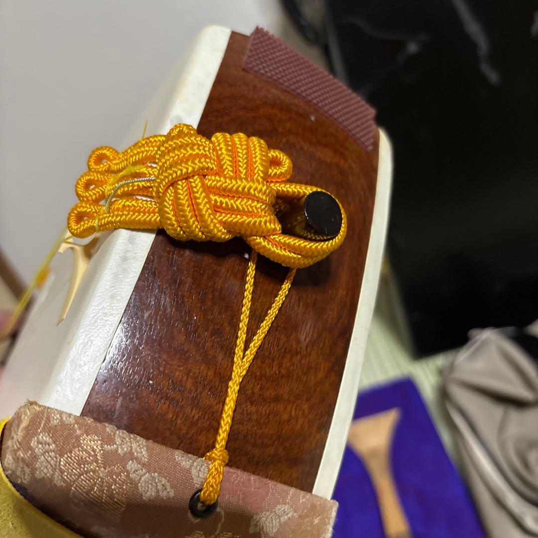 三味線　バチ　三絃駒　木製ハードケース 　和楽器　弦楽器　ケースカバー