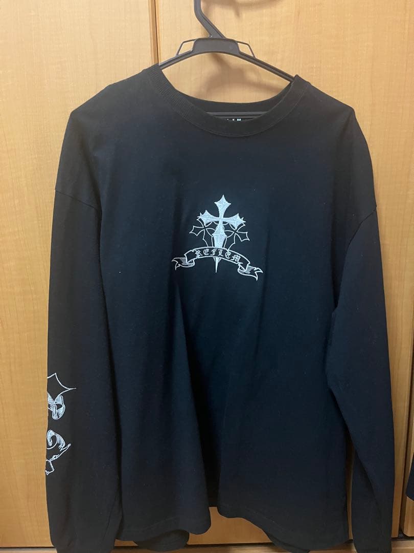 REFLEM クロス刺繍 ロンT 地雷系 サブカル ブラック REFLEM クロス刺繍 ロンT 地雷系 サブカル ブラック - メルカリ