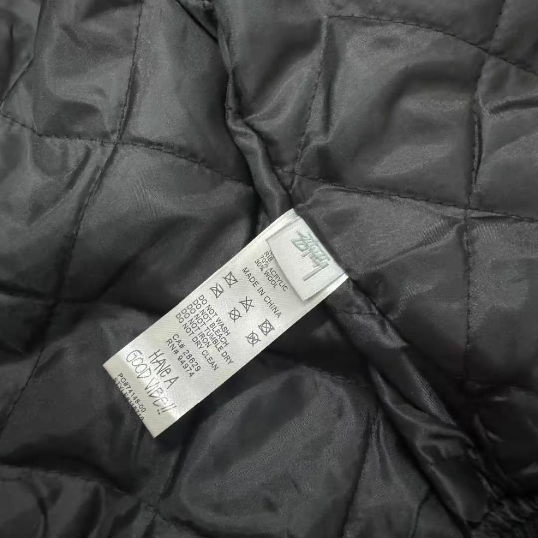 美品STUSSY ブラック スタジャン男女兼用 M