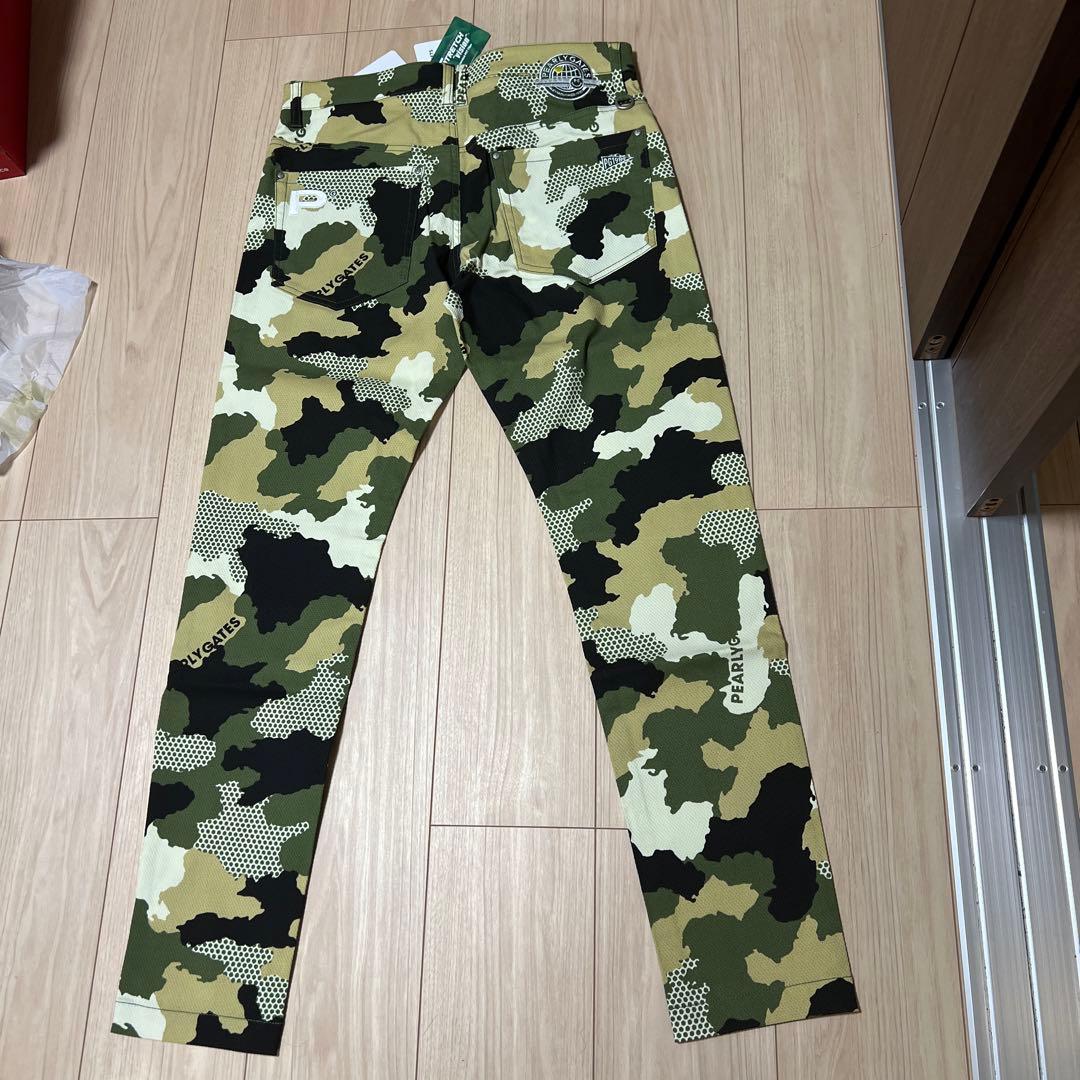 パーリーゲイツ　パンツ　カモ柄　迷彩　サイズ4 新品