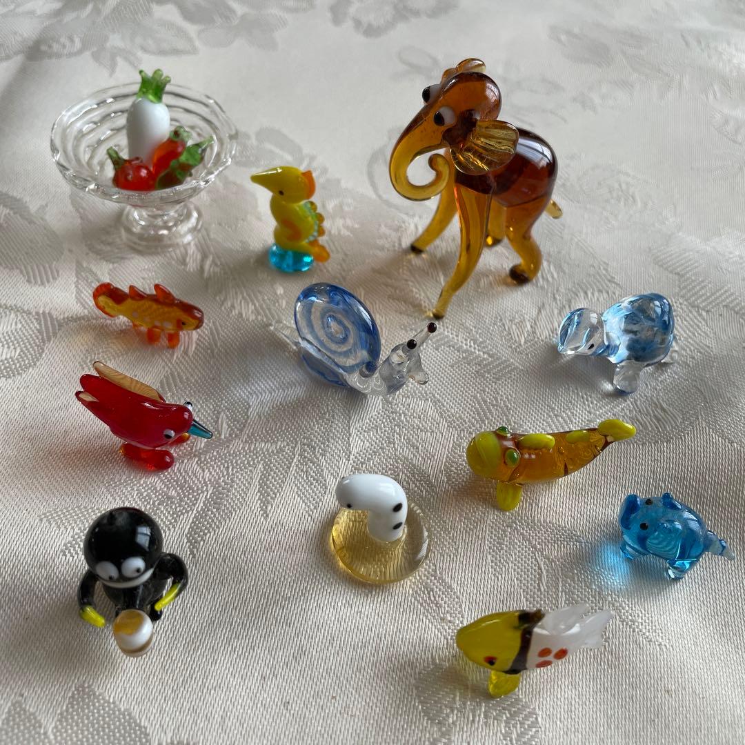 ガラス細工 ミニチュア まとめ売り - メルカリ