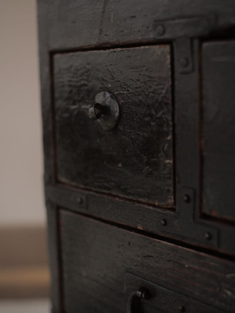 銭箱　硯箱　木箱　収納　小物入れ　民藝　古家具　古道具　アンティーク　昭和レトロ