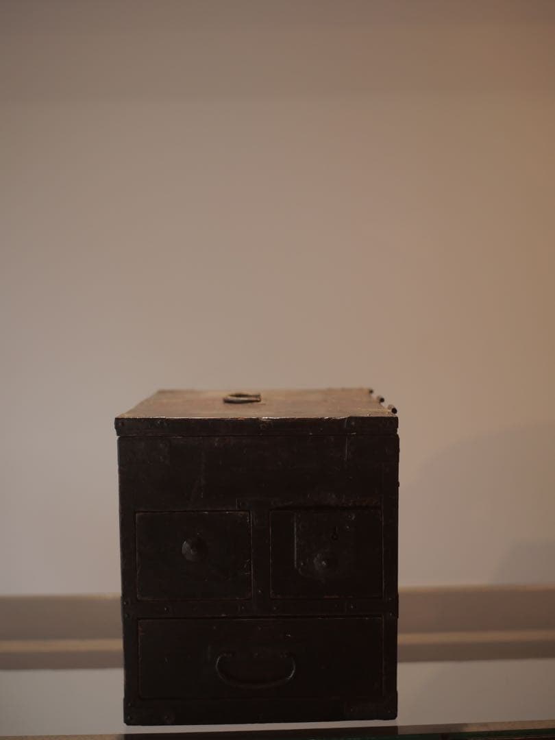 銭箱　硯箱　木箱　収納　小物入れ　民藝　古家具　古道具　アンティーク　昭和レトロ