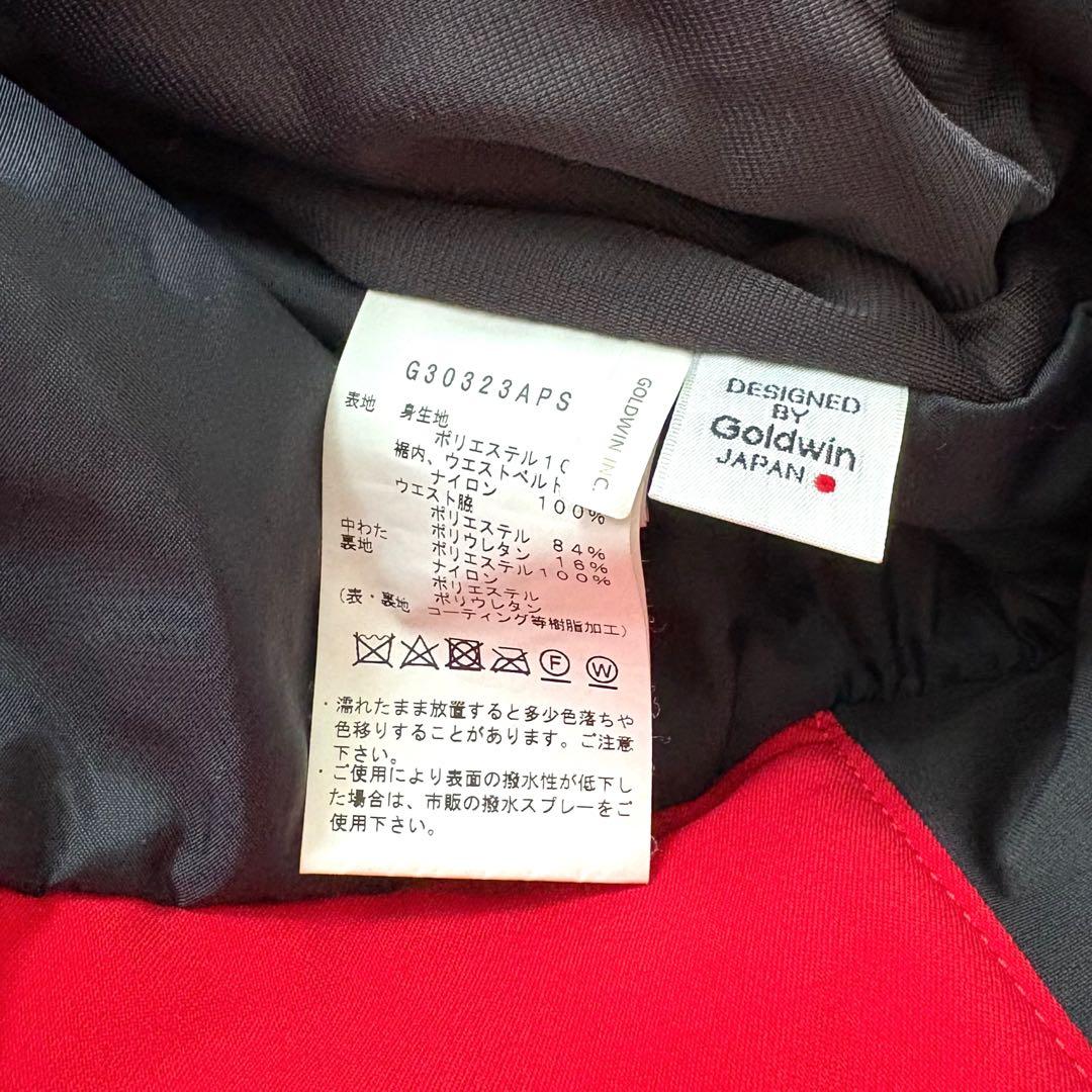 ゴールドウイン GOLDWIN スキーウェア　赤　上下セット　上L 下XL