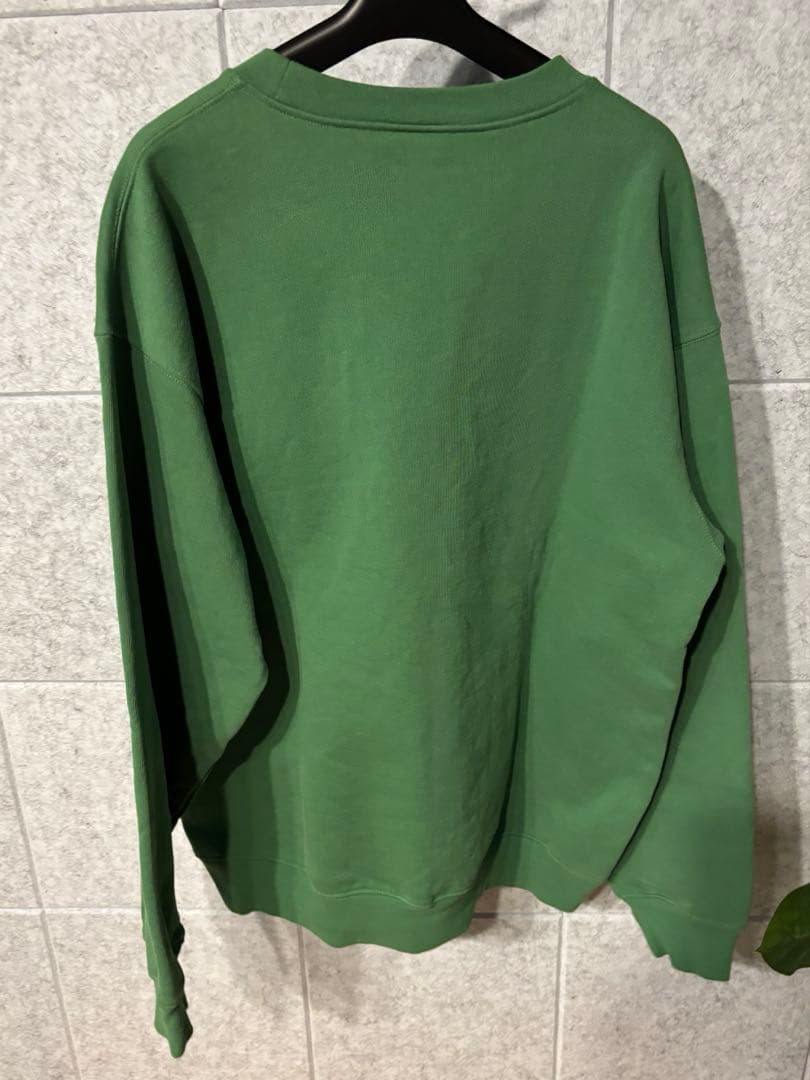 Dime ダイム グリーン クルーネックトレーナー