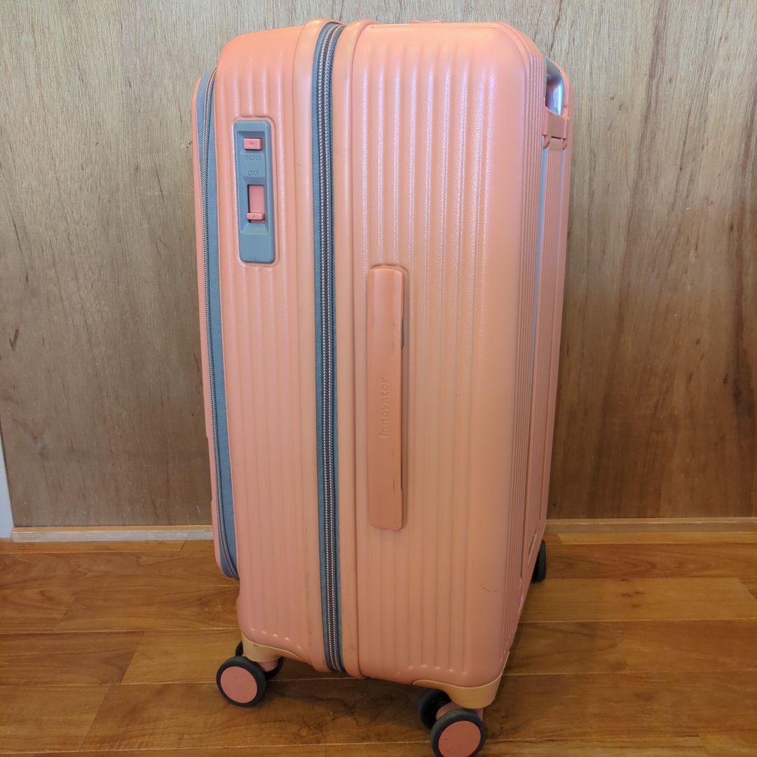 イノベーター ピンク スーツケース キャリーケース TSAロック 中型