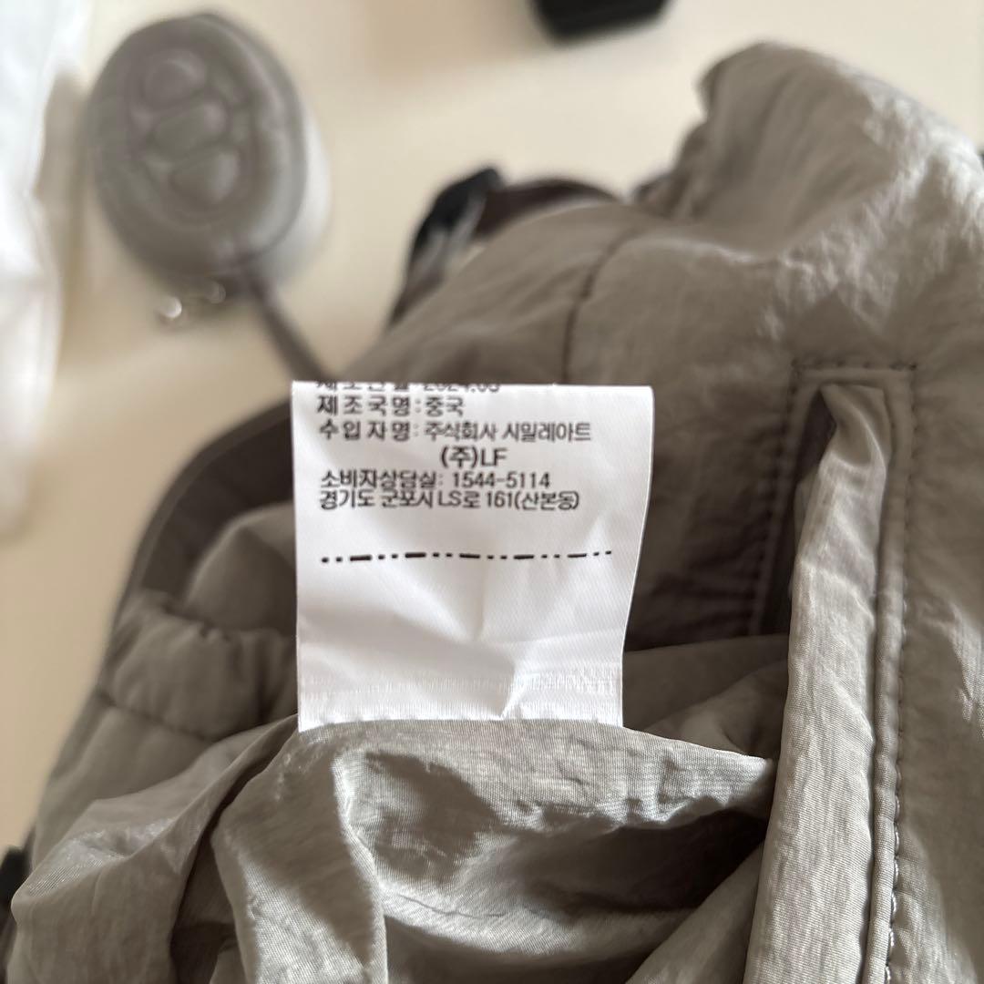 美品【Athe vanessabruno】リボンバックパック グレー