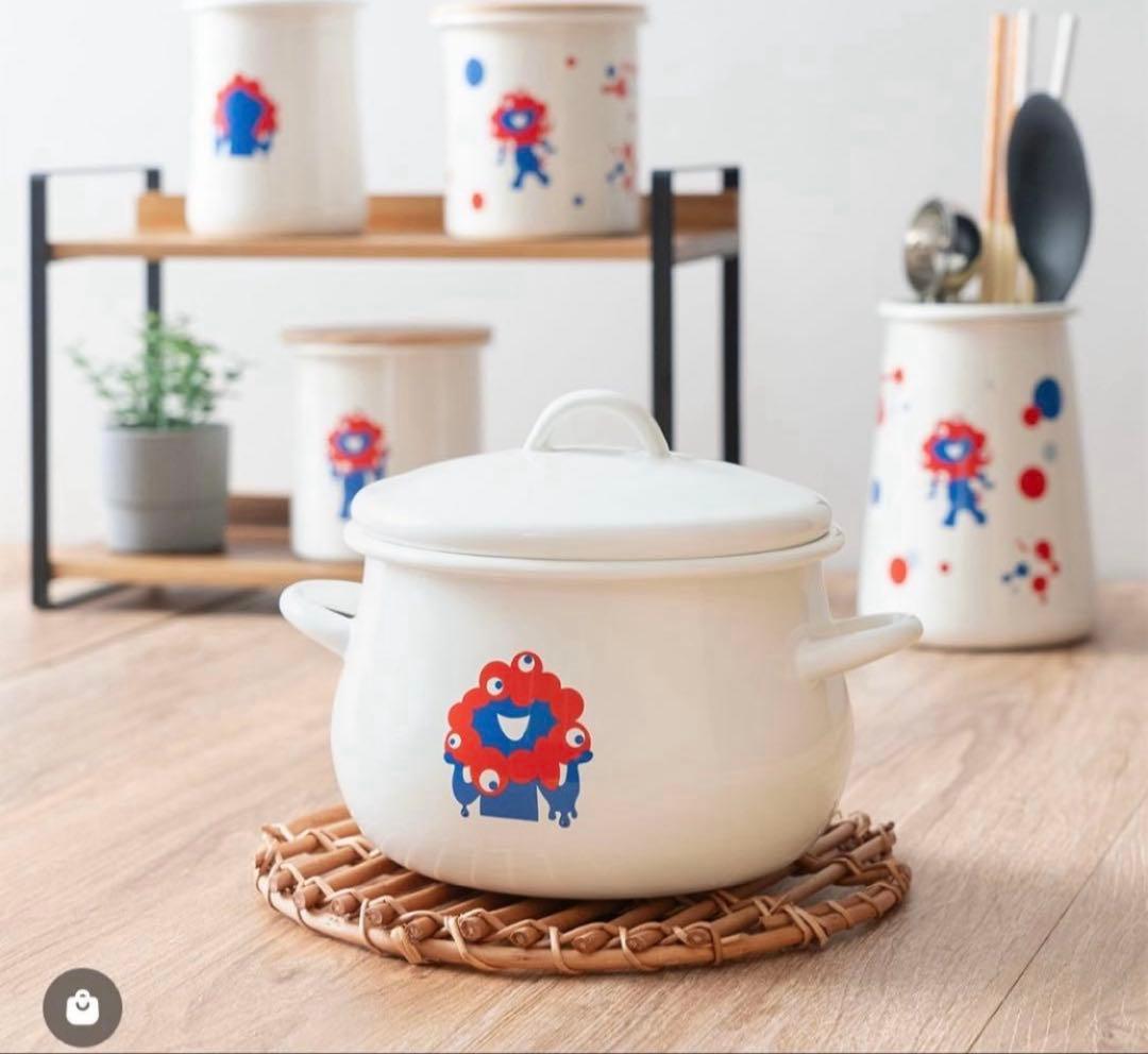 新品】EXPO2025 ミャクミャク ホーロー 両手鍋16cm シンプル 万博