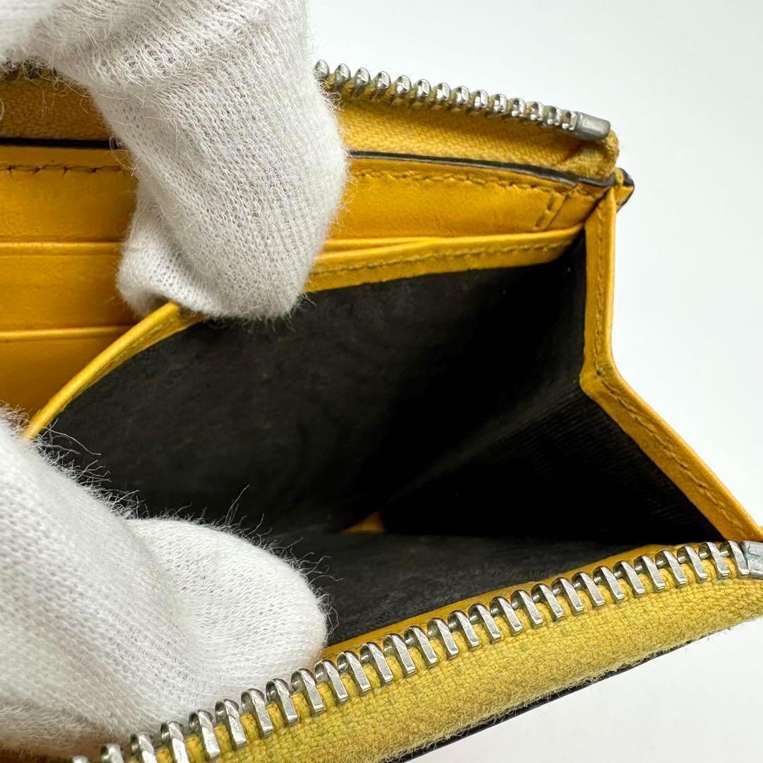 GUCCI グッチ ミニ 財布 ケース GG イエロー レザー