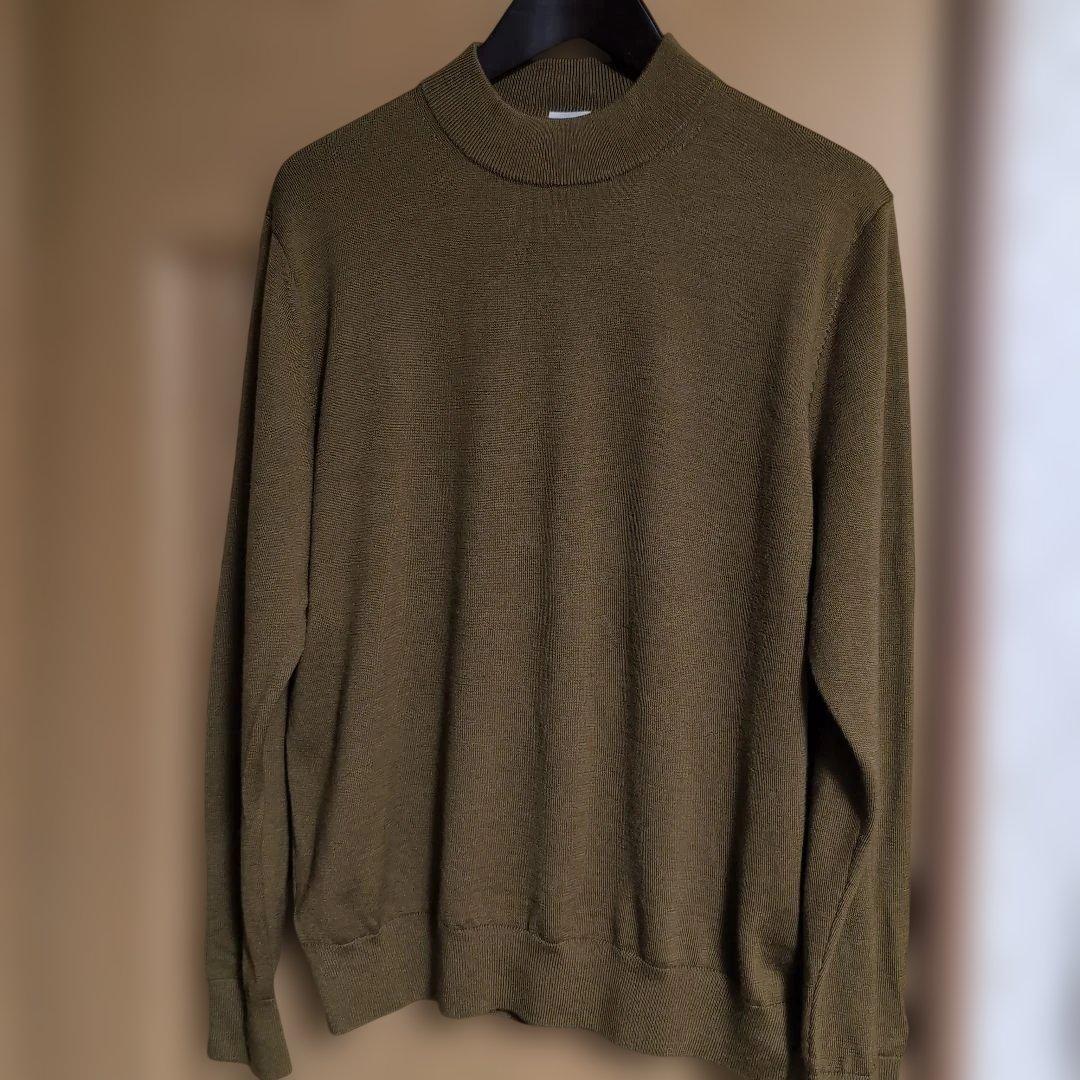 【カズさん】エディフィス　モックネックニット　カシミヤシルク混