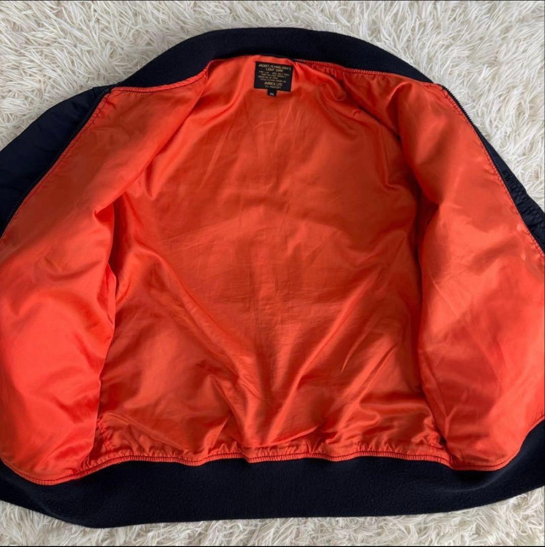 AVIREX USA ネイビー MA-1ジャケット