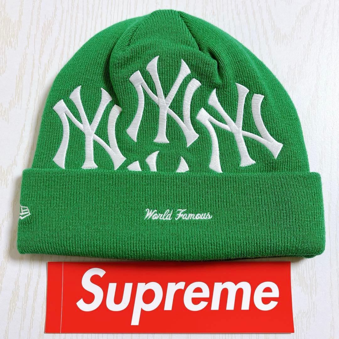 Supreme NEW ERA ニューエラ　ニット帽　ビーニー　グリーン　緑