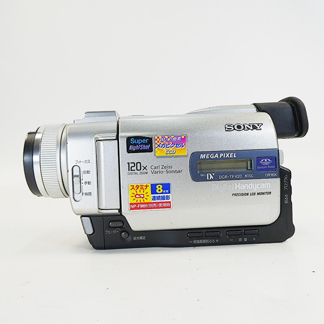 動作品ソニー DCR-TRV10 Mini DVビデオカメラDVDダビングに最適
