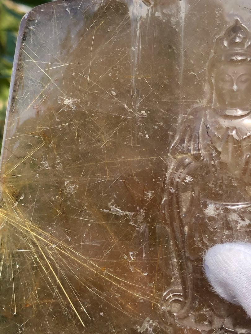 ❤️買い得 345g 観音様 最強財運超レア 強いパワー ゴールドルチル