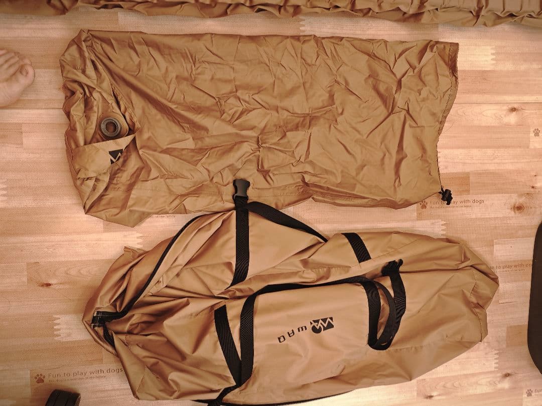 waq インフレーターマット10cmシングル ベージュ