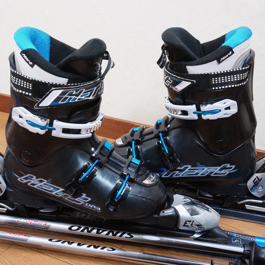 メンテ済 160cm 靴27cm ELAN スキーセット