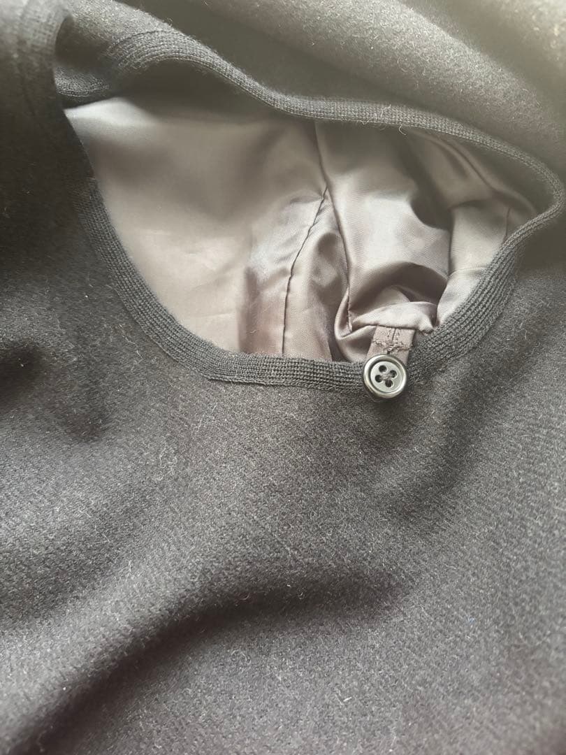 新品未使用Poloポロバイラルフローレン黒ステンカラーコートLLライナー付